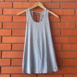 ATHLETA Gray Women's Criss Cross Tie Back Tank Top Size XS